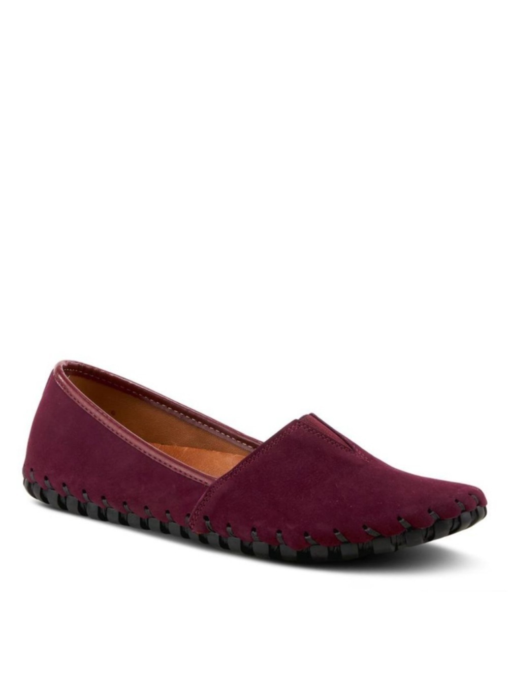 Spring Step Kathaleta Bordeaux Suede Burgundy Loafers Women's Size 41 US 9.5- 10